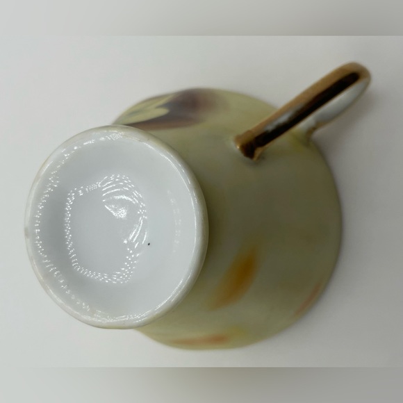 Vintage Hand Painted Gold Trim Fruit Tea cup & Saucer Plate Made in Japan 5.5” - Picture 8 of 8